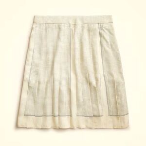 NWT Pleated scarf-print skirt in drapey viscose twill Size 20 Plus Size